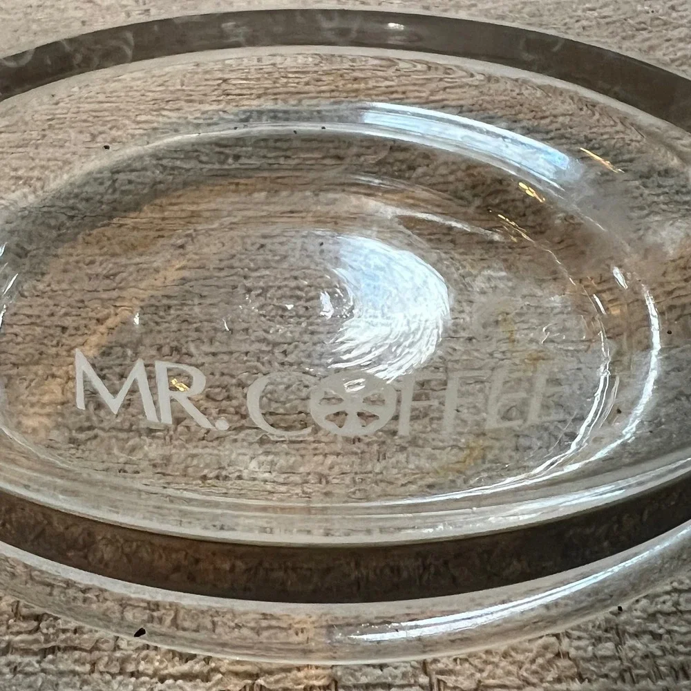 Mr. Coffee‎ 12 Cup Replacement Glass Carafe Decanter Black Handle Lid Clear